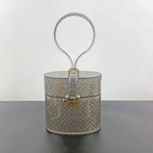 Rare 1950's 'Stardust' double compartment lucite handbag by Wilardy, New York