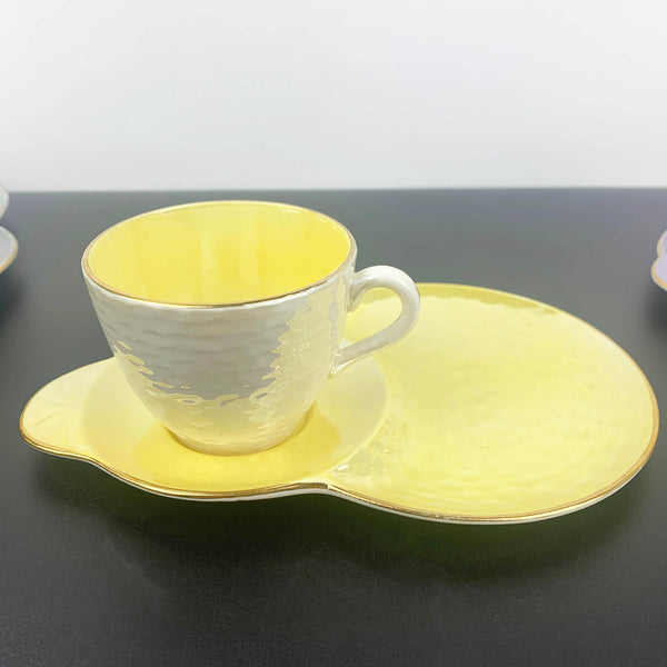 Maling Ware harlequin lustre tennis sets - Set of 6
