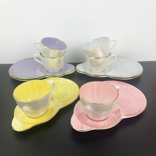 Maling Ware harlequin lustre tennis sets - Set of 6