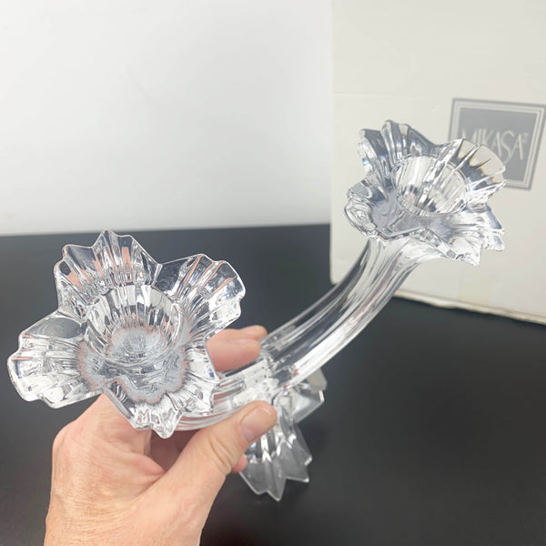 Mikasa 'Harlow' crystal candelabra centrepiece