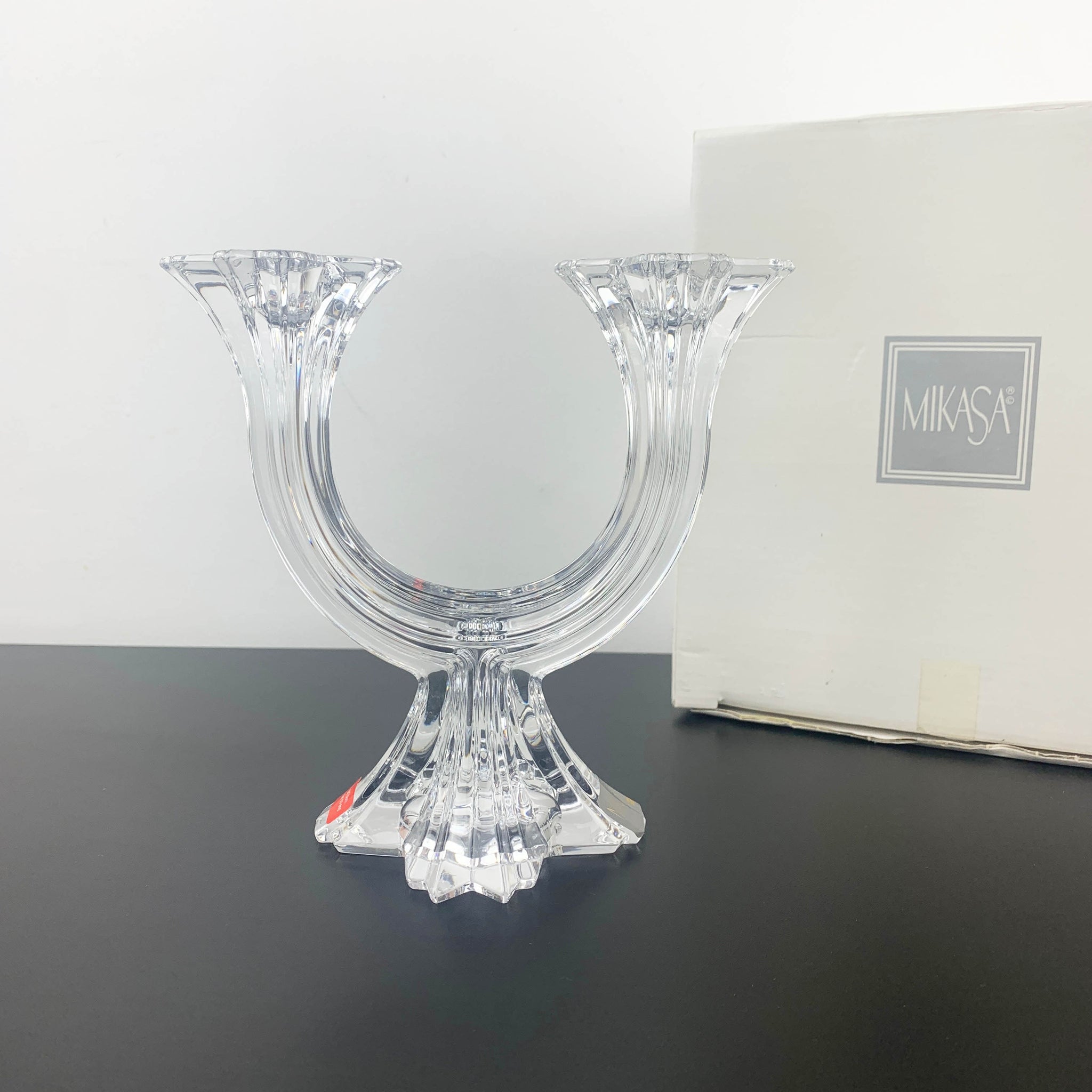 Mikasa 'Harlow' crystal candelabra centrepiece