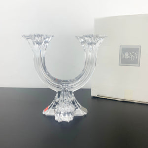 Mikasa 'Harlow' crystal candelabra centrepiece