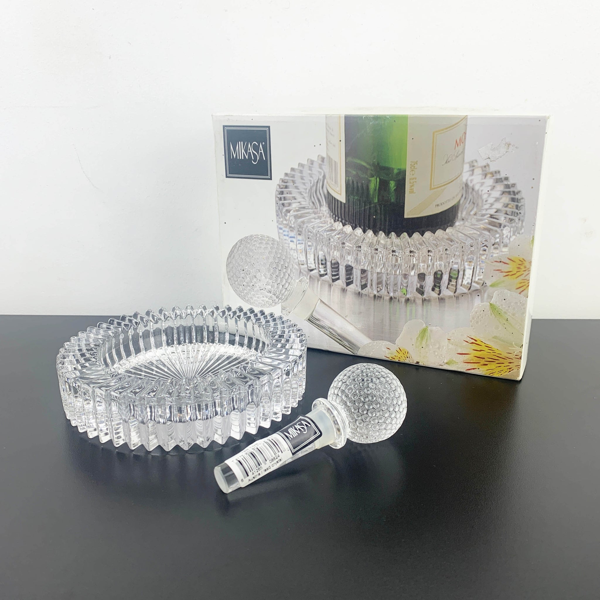 Mikasa 'Tee Time' crystal wine set in original box