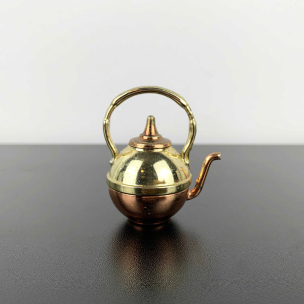 Miniature London souvenir brass teapot