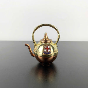 Miniature London souvenir brass teapot