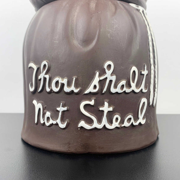 Mid century monk ceramic biscuit barrel/cookie jar