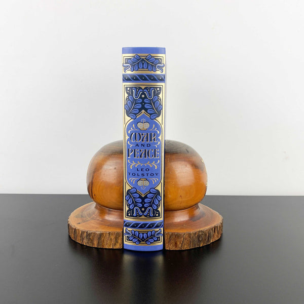 Australian Mulga wood bookends - St Margaret's Berwick Grammar logo