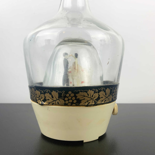 1950's musical wedding decanter with dancing couple