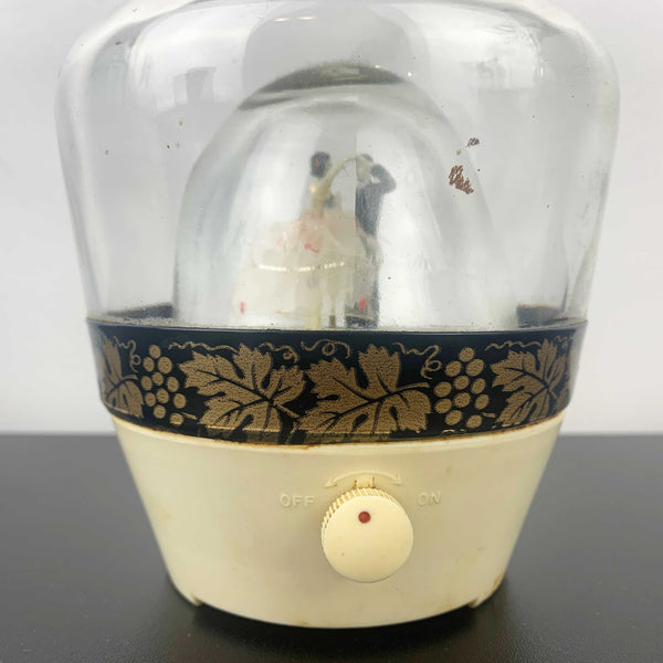 1950's musical wedding decanter with dancing couple