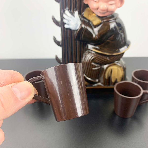 Drunk Man on Lamp Post 'Never on Sunday' Decanter Set