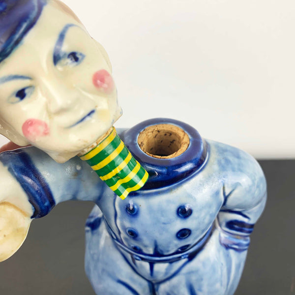 Mid century ceramic Dutch figural decanters - Set of 2