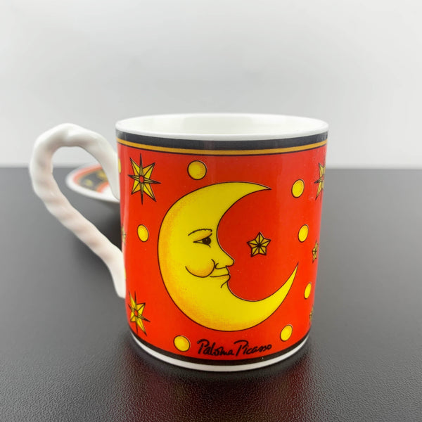 Villeroy & Boch 'Sun, Moon and Stars' espresso cup and saucer by Paloma Picasso