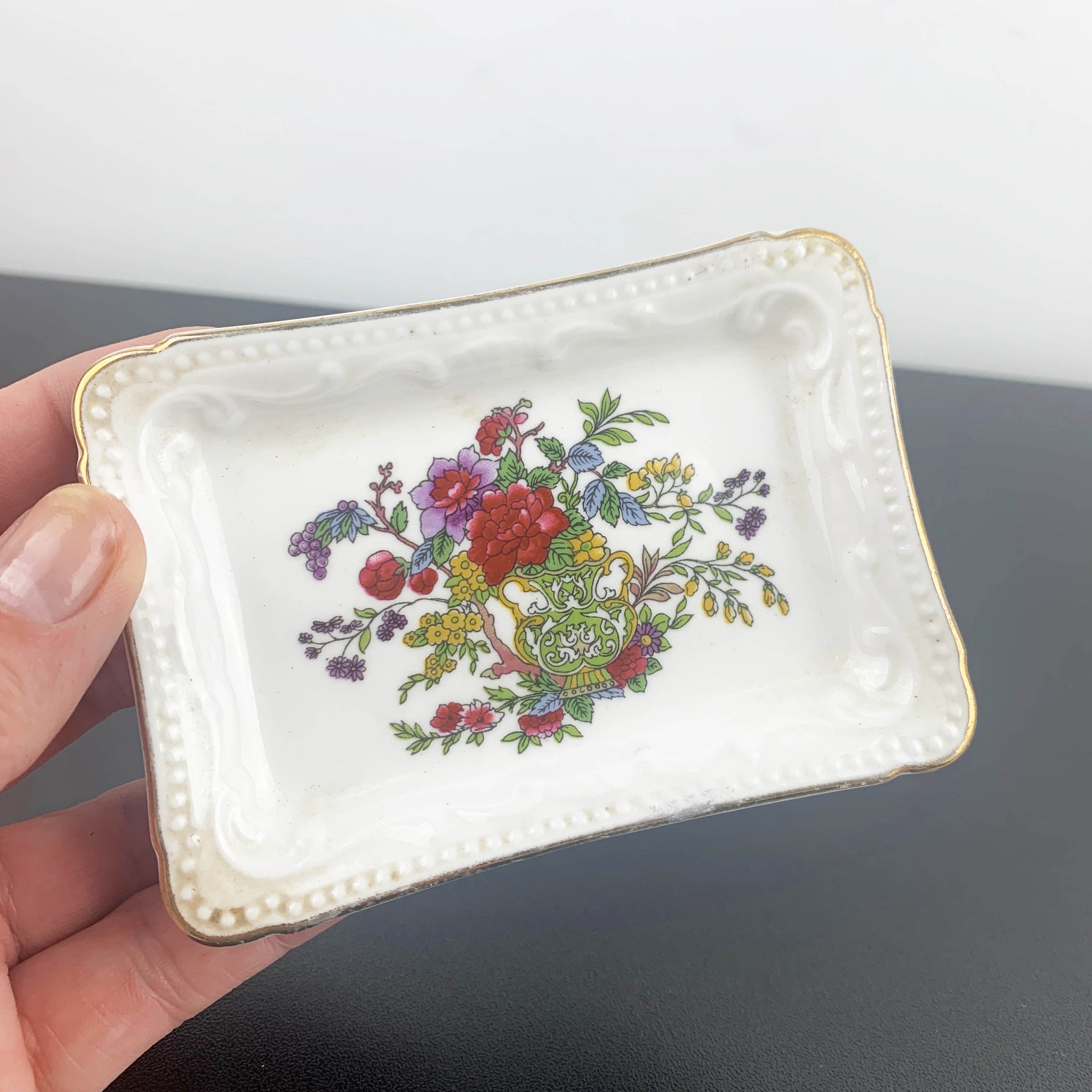 Paragon 'Tree of Kashmir' mini trinket tray