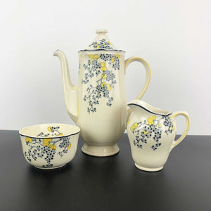 Royal Doulton 'Carnival' 1930's coffee service set