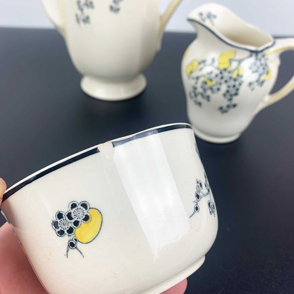Royal Doulton 'Carnival' 1930's coffee service set