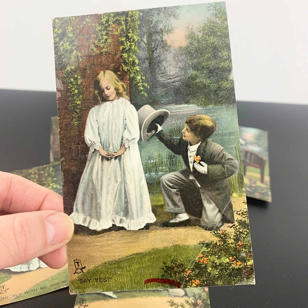 1908 'Rapholette' postcard collection 'Love's Young Dream' - Set of 6