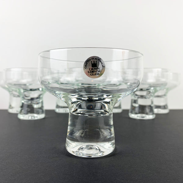 Crown Corning Glass 1970's silver label