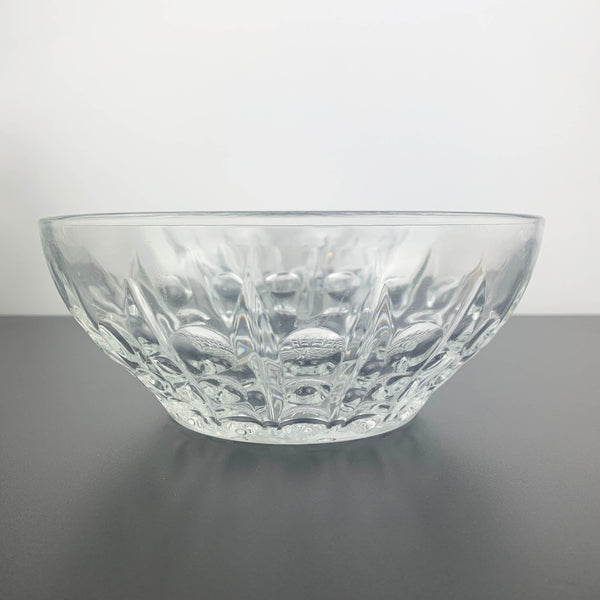 Reims France Crystal Bubble Pattern Salad Bowls - Set of 2