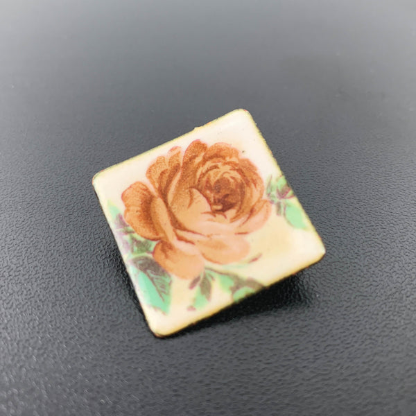Vintage rose themed ladies pins - Set of 2