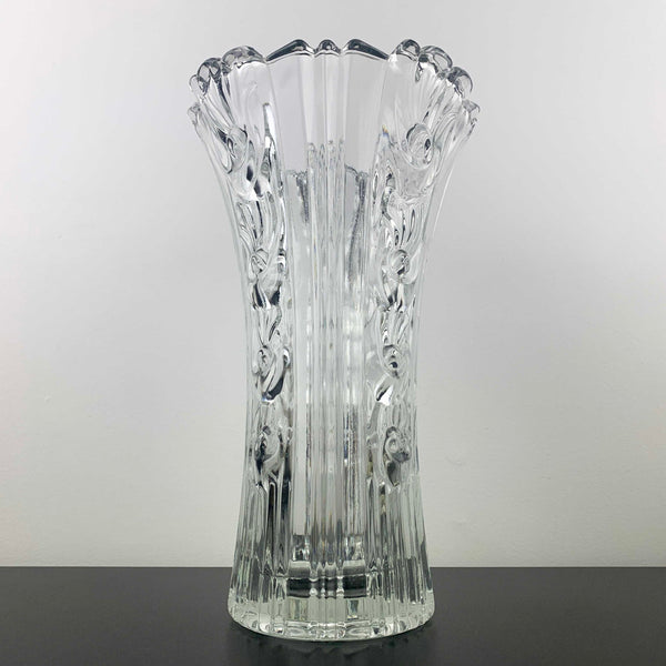 Borgonovo Italy decorative rose glass vase