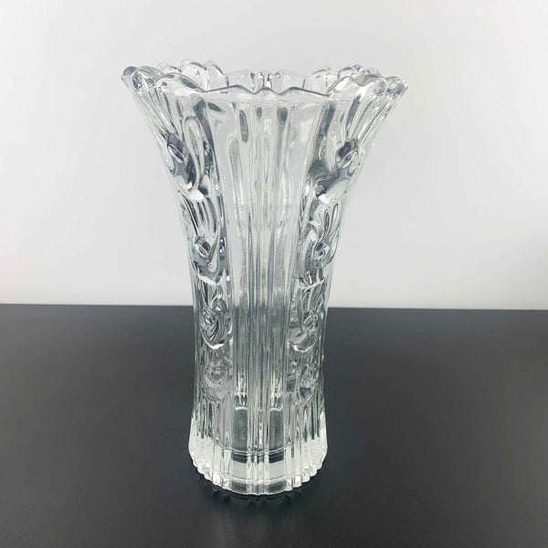 Borgonovo Italy decorative rose glass vase