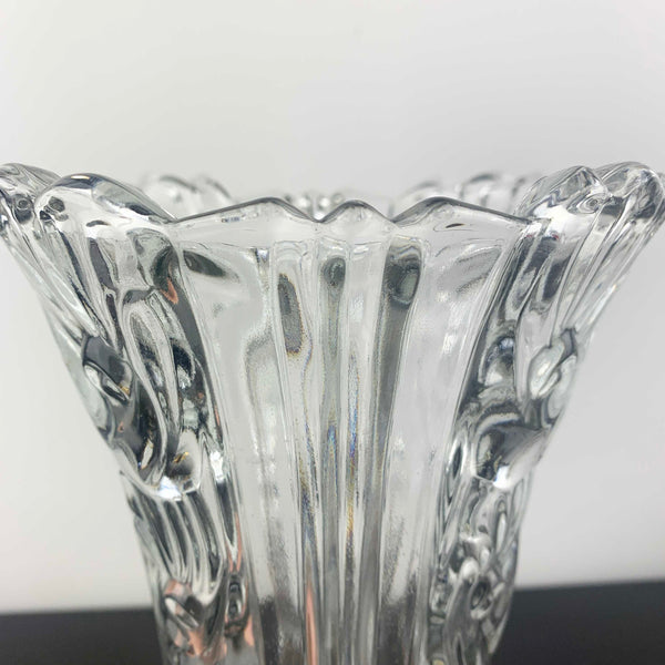 Borgonovo Italy decorative rose glass vase