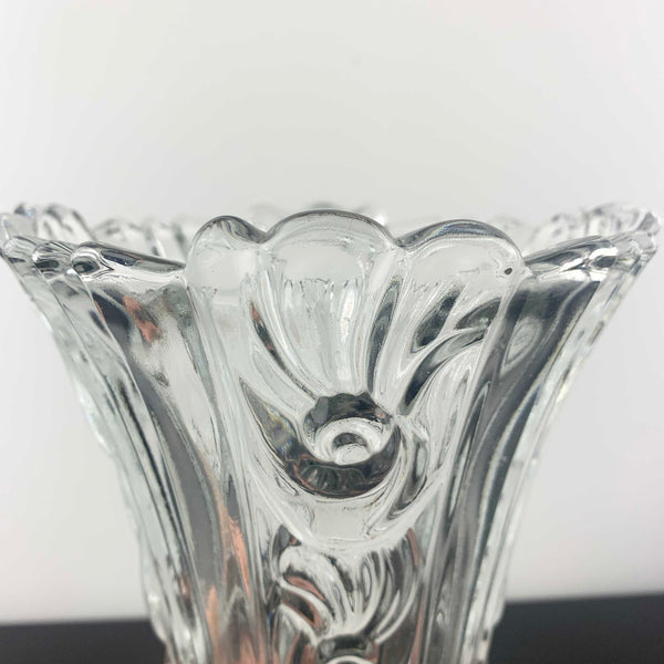 Borgonovo Italy decorative rose glass vase