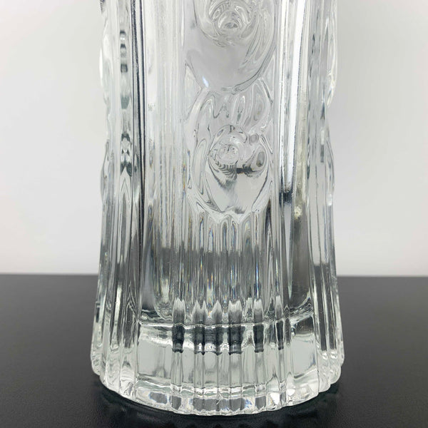 Borgonovo Italy decorative rose glass vase