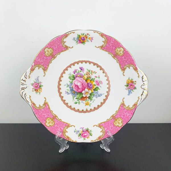 Royal Albert 'Lady Carlyle' cake and dessert plate