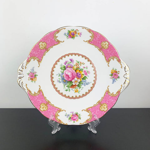 Royal Albert 'Lady Carlyle' cake and dessert plate