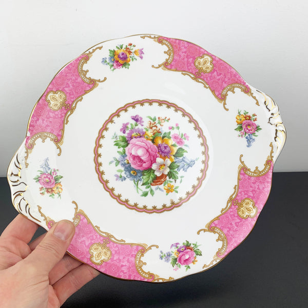 Royal Albert 'Lady Carlyle' cake and dessert plate