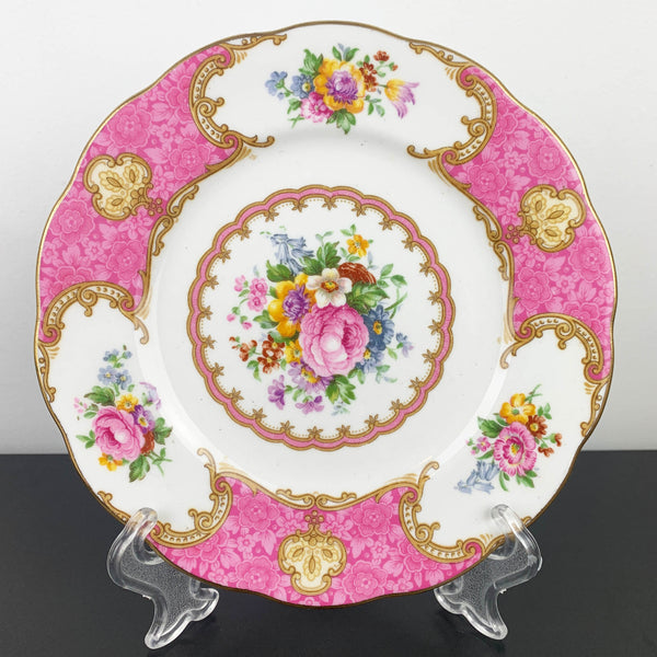 Royal Albert 'Lady Carlyle' trio - Tea cup, saucer and cake plate