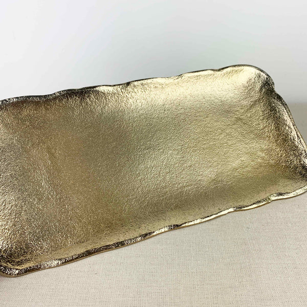 Gold Rectangle Decor Tray