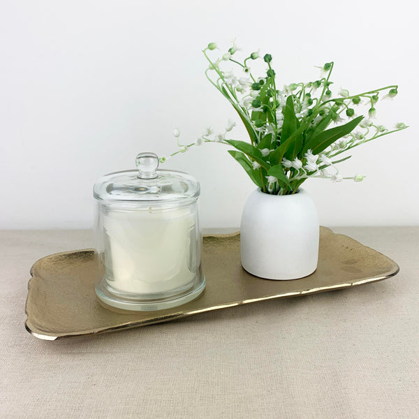 Gold Rectangle Decor Tray