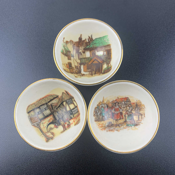 Sandland Ware mini condiment picture bowls - Set of 3