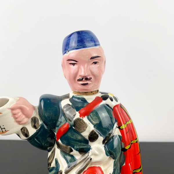 Scottish mid century novelty figural decanter