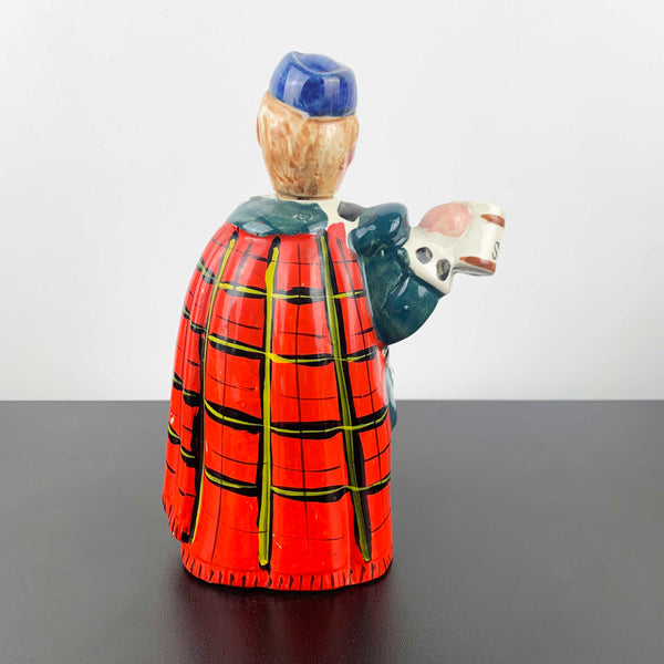 Scottish mid century novelty figural decanter