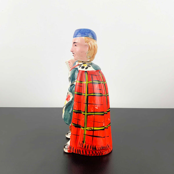 Scottish mid century novelty figural decanter