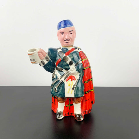 Scottish mid century novelty figural decanter