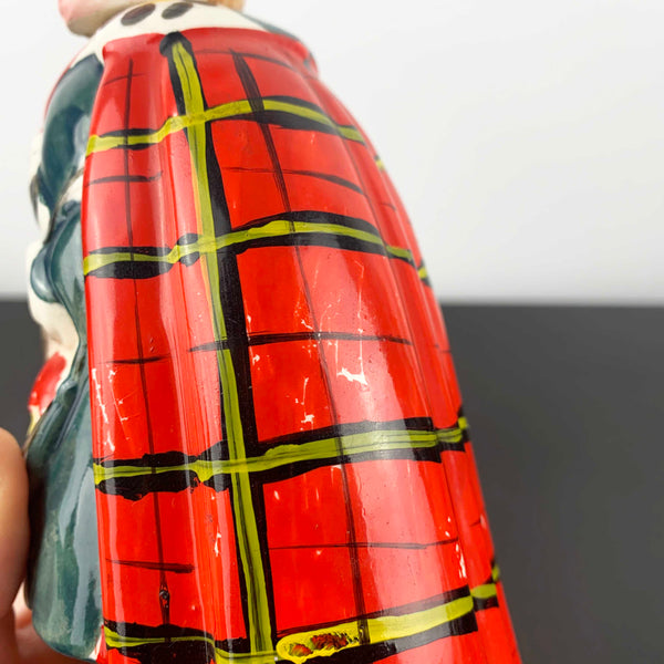 Scottish mid century novelty figural decanter
