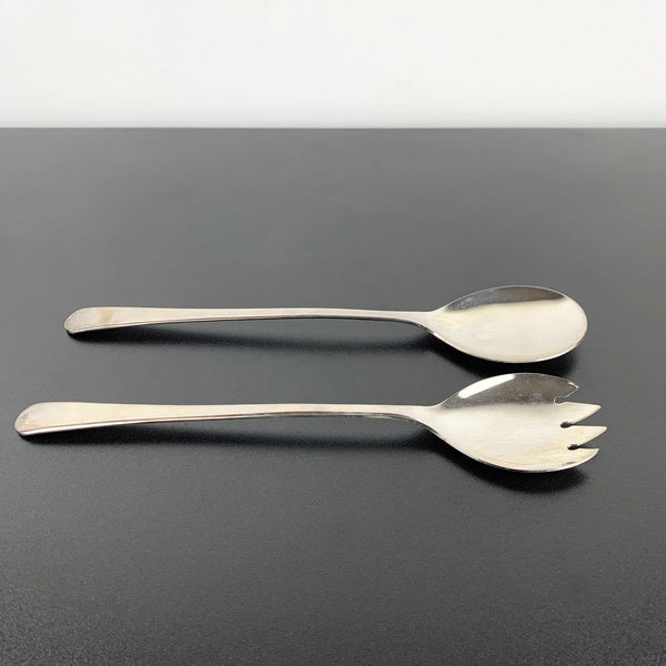 Sheffield England silver plated salad server set