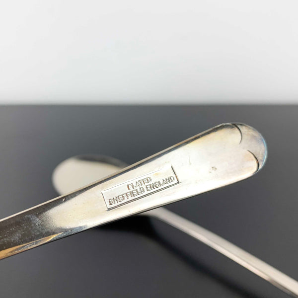 Sheffield England silver plated salad server set