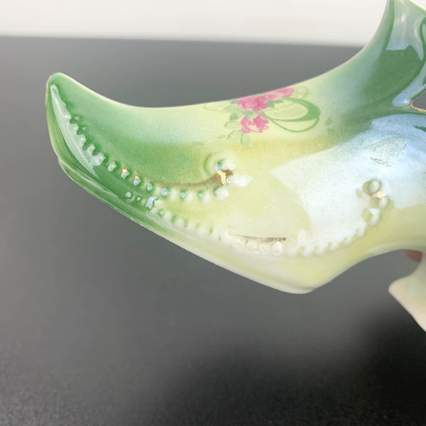 Porcelain Victorian style shoe ornament