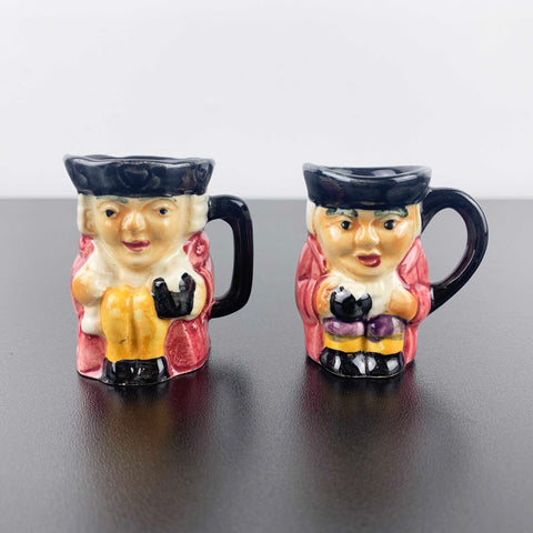 Shorter and Son Miniature Toby Jugs - Set of 2