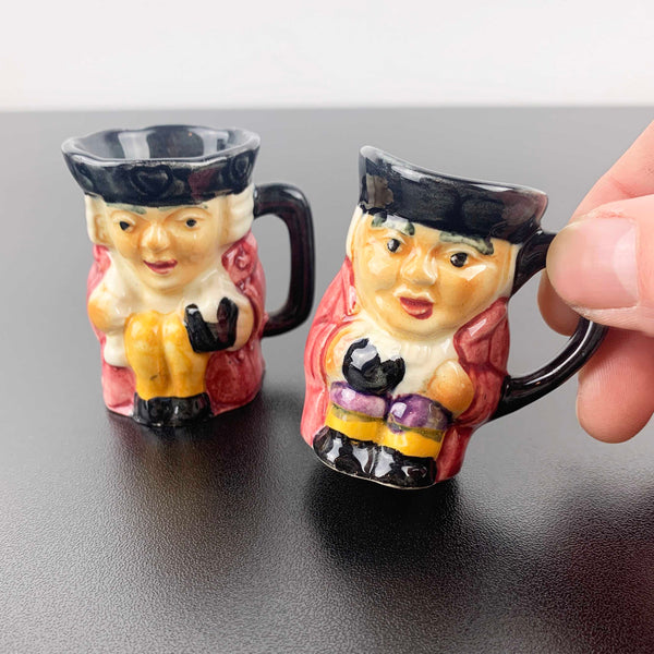 Shorter and Son Miniature Toby Jugs - Set of 2