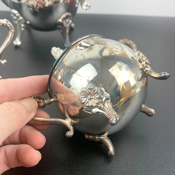Silver plated brass coffee set NOS in original packaging/box