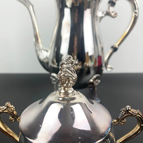 Silver plated brass coffee set NOS in original packaging/box