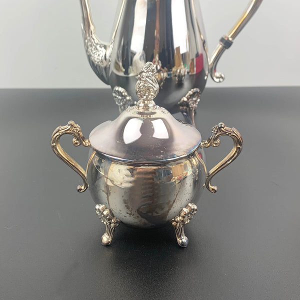 Silver plated brass coffee set NOS in original packaging/box