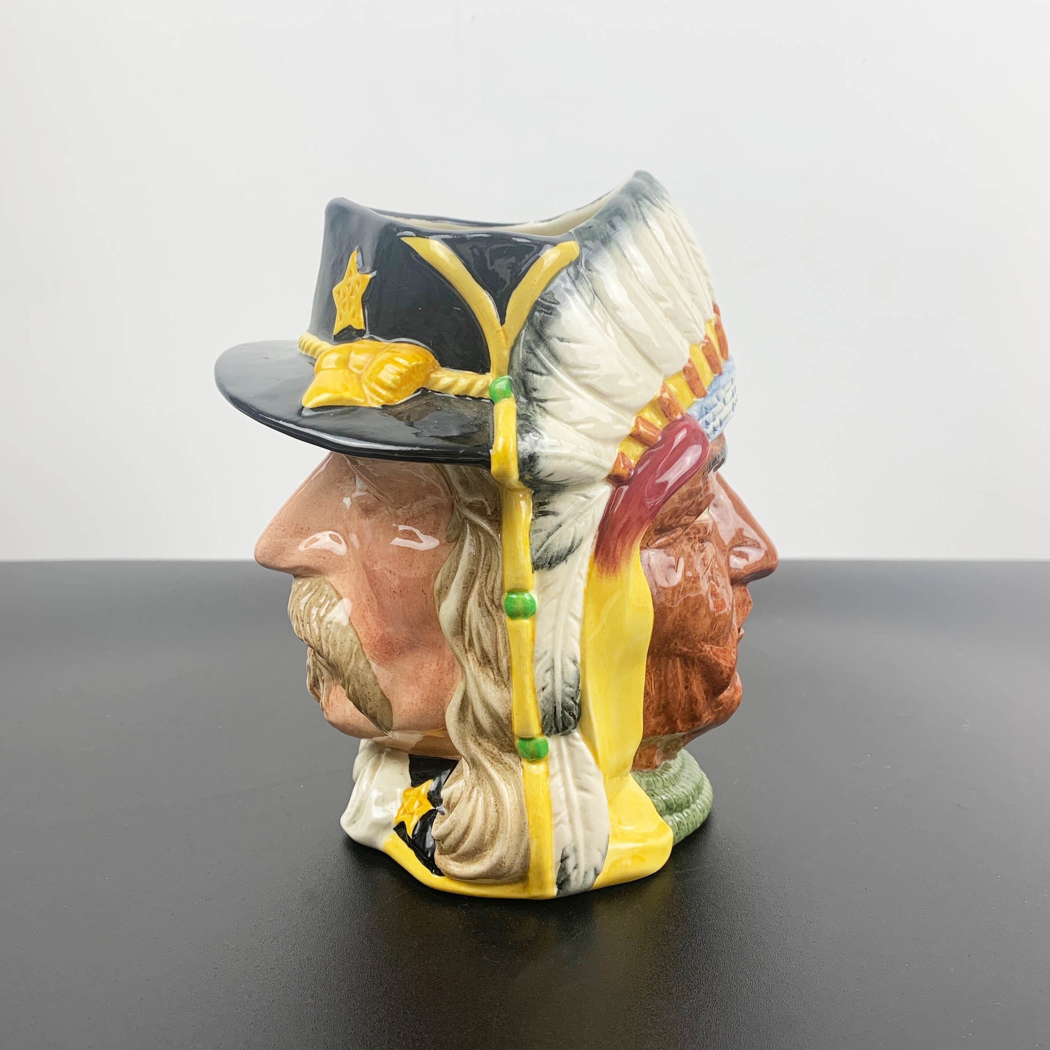 Royal Doulton large double sided character jug 'The Battle of Little Big Horn'