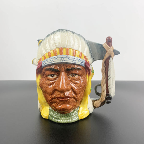 Royal Doulton large double sided character jug 'The Battle of Little Big Horn'